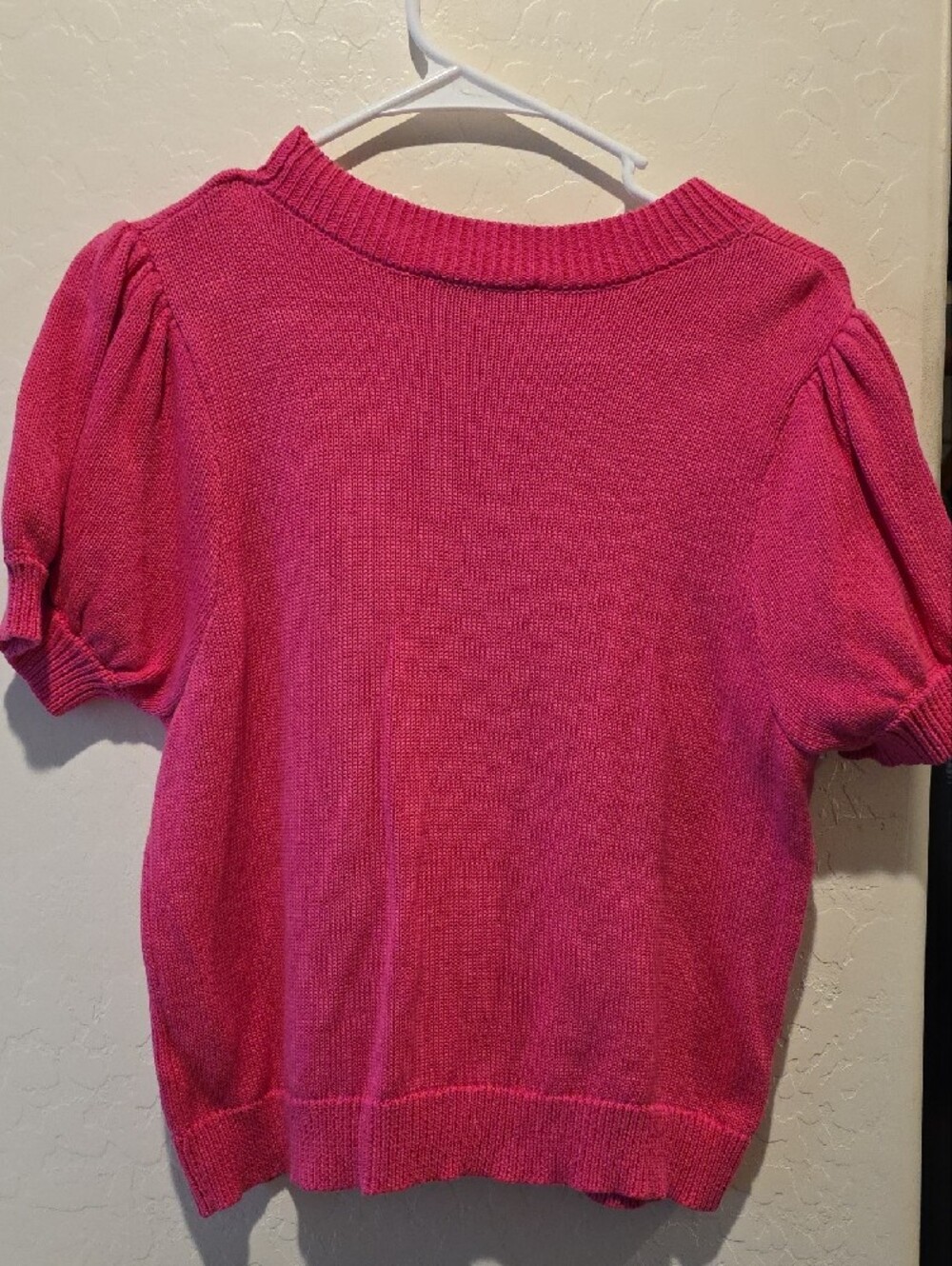 Gilli Hot Pink 'Hello Beautiful' Short-Sleeve Knit Sweater - Picture 4 of 8